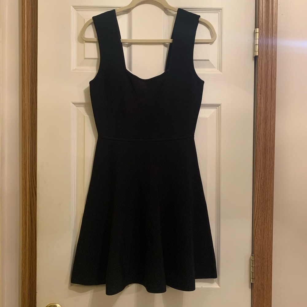 BCBG MAXAZRIA formal black dress with back detail